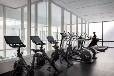 Work up a sweat at our ultra-modern fitness center - Luxury Hotel Gym.