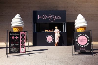 The Langham Chicago luxury hotel Exterior with the signature pink car  