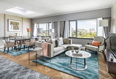 Cordis Auckland presidential suite living room