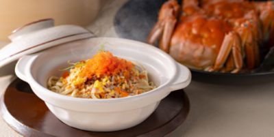 The Place “Crab x Seafood Indulgence” Egg Noodles with Crab Roe and Crab Meat