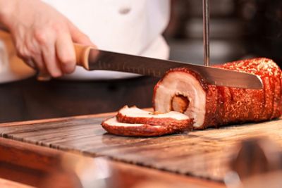Korean Pork Belly with Lettuce and Gochujang Chili Sauce