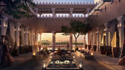 Exterior of The Langham, Diriyah