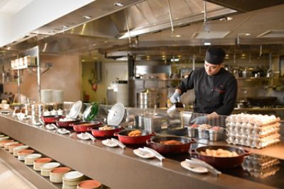 The Place breakfast buffet