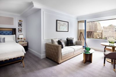This New England-inspired Executive Club Room features a roomy sitting area with a queen-size sofa bed.