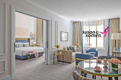 In honor of Breast Cancer Awareness, The Langham, Boston has partnered with Susan G. Komen Foundation to bring a luxury experience with late check-out, signature amenity and langham branded SHEERGEAR bag,