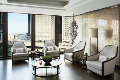The Chuan Spa lounge at The Langham, Chicago