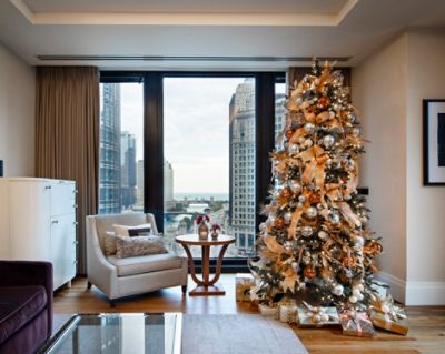 holiday afternoon tea display at The Langham, Chicago