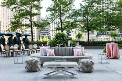 Outdoor Ceremony Space at The Langham Chicago