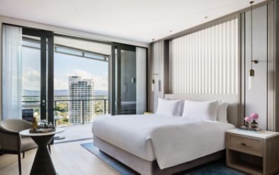 The Langham Gold Coast luxury hotel "Superior Room" bedroom