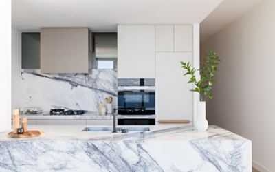 The Langham Gold Coast Jewel Residences Three Bedroom Skyline Ocean Residence Kitchen
