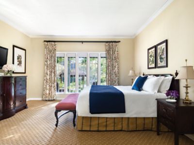 Set near the Japanese Garden, The Langham Huntington, Pasadena Wisteria Cottage Suite offers gorgeous living spaces and a patio.