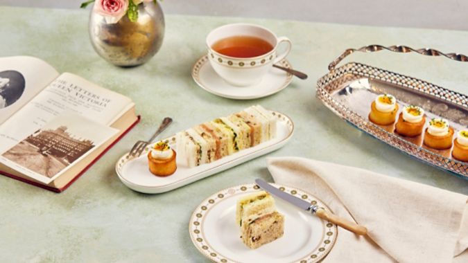 sachin and babi light blue dress How To Dress For Afternoon Tea: An Etiquette Guide