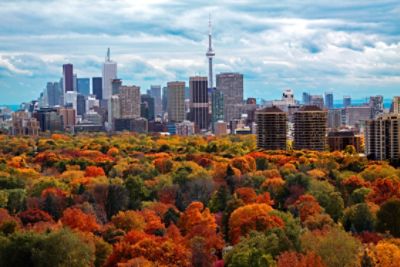 Toronto fall skyline